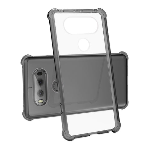 Reiko Lg V20 5.7 Inches Clear Bumper Case With Air Cushion Protection In Clear Black