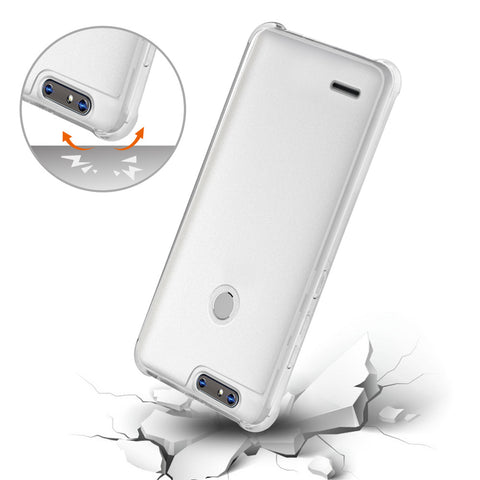 Reiko Zte Blade Z Max/z982/zte Sequoia Clear Bumper Case With Air Cushion Protection In Clear