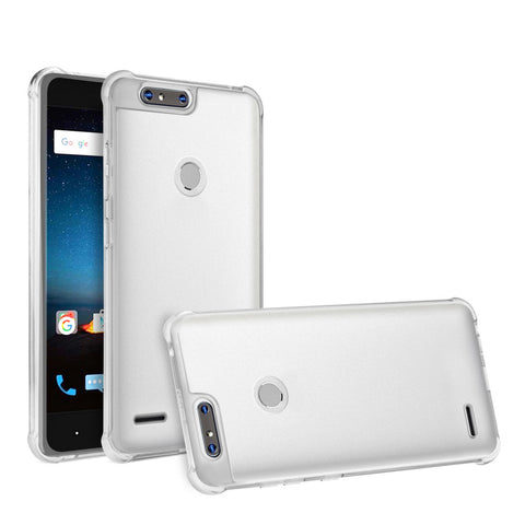 Reiko Zte Blade Z Max/z982/zte Sequoia Clear Bumper Case With Air Cushion Protection In Clear