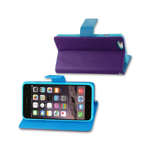 Reiko Iphone 6 Plus 3-in-1 Wallet Case In Purple