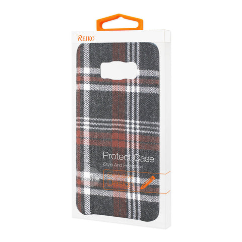 Reiko Samsung Galaxy S8 Checked Fabric Case In Brown