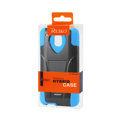 Reiko Htc One Mini M4 Hybrid Heavy Duty Case With Kickstand In Navy Black