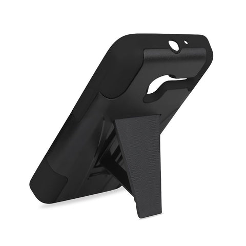 Reiko Alcatel Onetouch Pixi 3 Hybrid Heavy Duty Case With Kickstand In Black