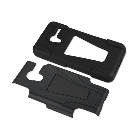 Reiko Alcatel Onetouch Pixi 3 Hybrid Heavy Duty Case With Kickstand In Black