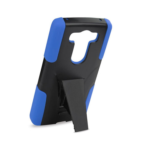 Reiko Lg V10 Hybrid Heavy Duty Case With Kickstand In Navy Black
