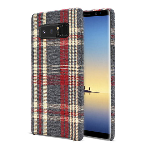 Reiko Samsung Galaxy Note 8 Checked Fabric Case In Red