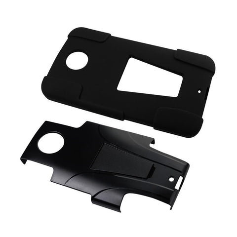Reiko Motorola Nexus 6 Hybrid Heavy Duty Case With Kickstand In Black