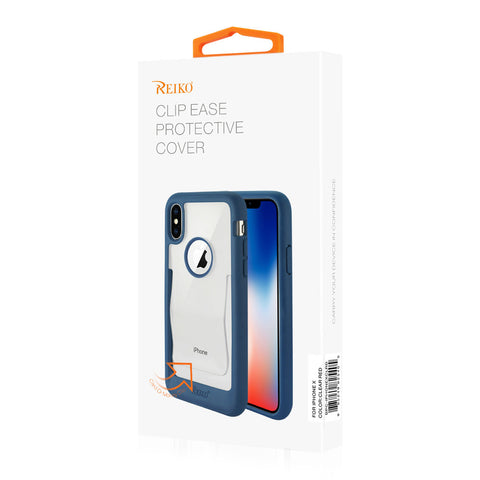 Reiko Iphone X/iphone Xs Belt Clip Polymer Case In Clear Red