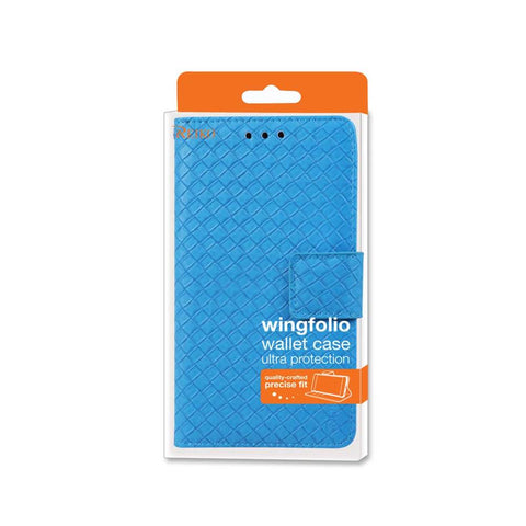 Reiko Samsung Galaxy Note Edge Braided Wallet Case In Blue