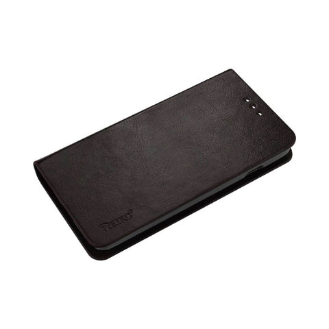 Reiko Lg L90 Flip Folio Case With Card Holder In Brown