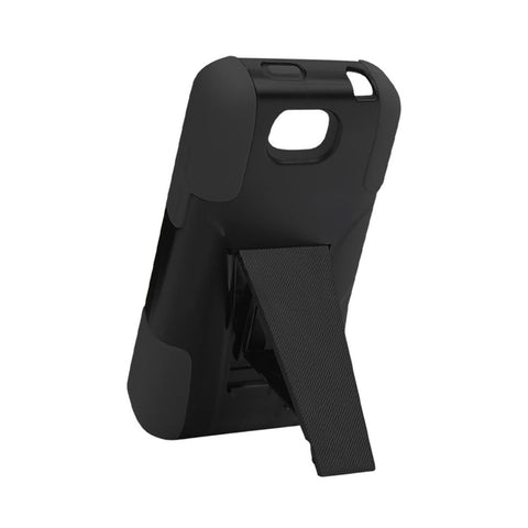 Reiko Zte Overture 2 Hybrid Heavy Duty Case With Kickstand In Black