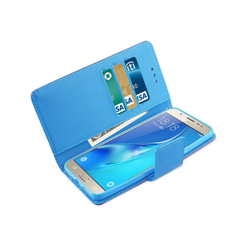 Reiko Samsung Galaxy J7 (2016) 3-in-1 Wallet Case In Purple