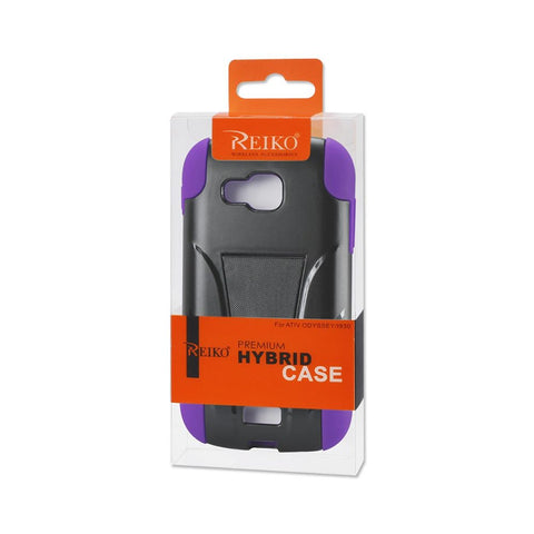 Reiko Samsung Ativ Odyssey Hybrid Heavy Duty Case With Kickstand In Black Purple