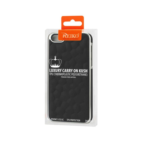Reiko Iphone Se/ 5s/ 5 Bubble Metal Plated Case In Black