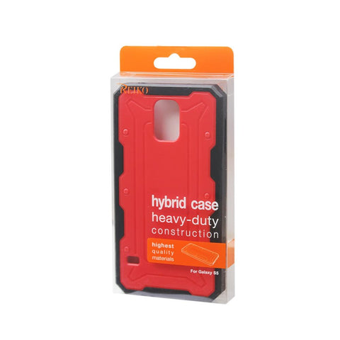 Reiko Samsung Galaxy S5 Dual Color Transformer Case In Red Black