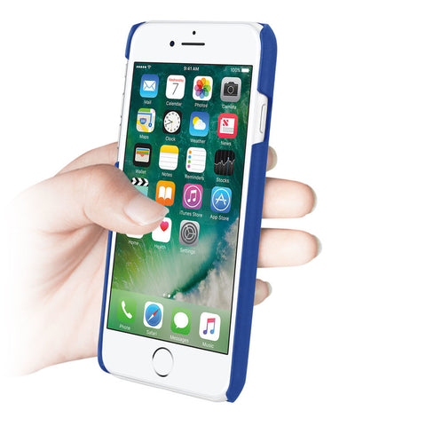 Reiko Iphone 8/ 7 Genuine Leather Hand Strap Case In Ultramarine