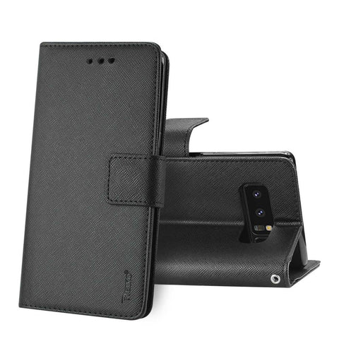 Reiko Samsung Galaxy Note 8 3-in-1 Wallet Case In Black