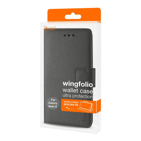 Reiko Samsung Galaxy Note 8 3-in-1 Wallet Case In Black