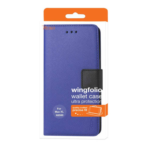Reiko Zte Max Xl/ N9560 3-in-1 Wallet Case In Navy