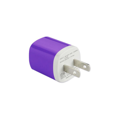 Reiko 1 Amp Wall Usb Travel Adapter Charger In Purple