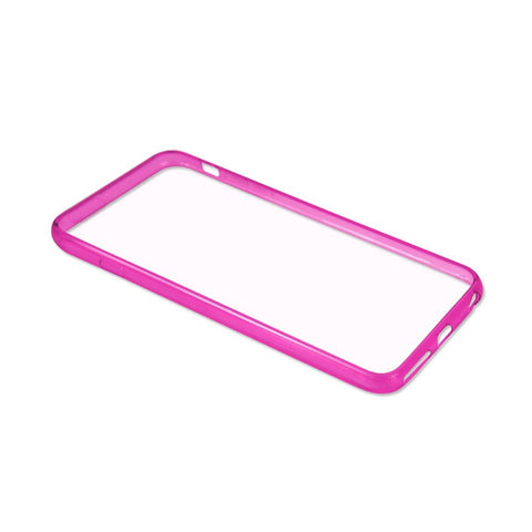 Reiko Iphone 6 Plus/ 6s Plus Clear Back Frame Bumper Case In Pink