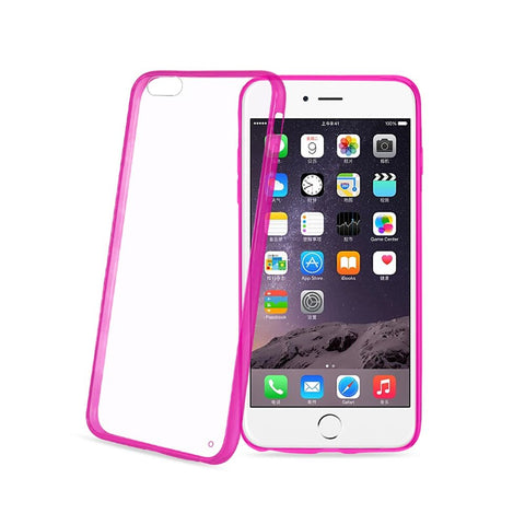 Reiko Iphone 6 Plus/ 6s Plus Clear Back Frame Bumper Case In Pink