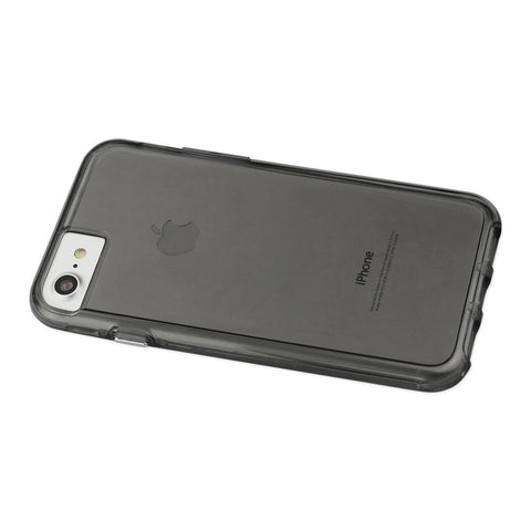 Reiko Iphone 8/ 7 Transparent Tpu Hard Protector Cover With Inner Extra Bumper In Clear Gray