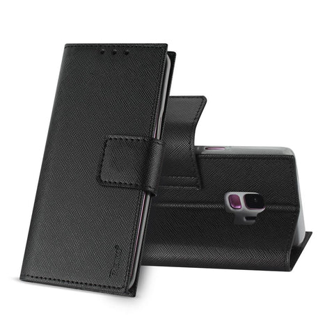 Reiko Samsung Galaxy S9 3-in-1 Wallet Case In Black