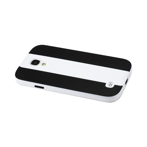Reiko Samsung Galaxy S4 Striped Case In White Black