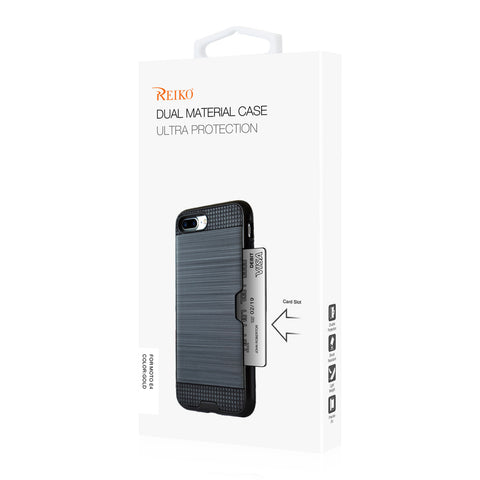 Reiko Motorola Moto E4 Active Slim Armor Hybrid Case With Card Holder In Gold