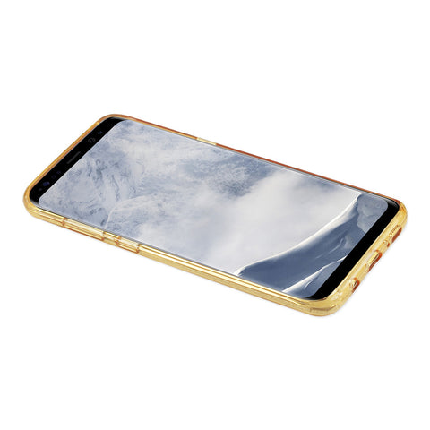 Reiko Samsung Galaxy S8/ Sm Shine Glitter Shimmer Leopard Hybrid Case In Gold