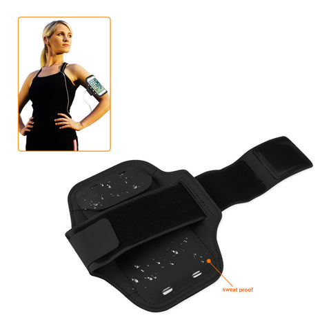 Reiko Running Sports Armband For Iphone 7 Plus/ 6s Plus Or 5.5 Inches Device With Led In Black (5.5x5.5 Inches)