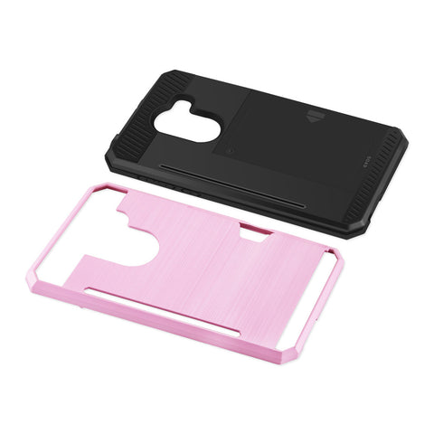 Reiko Alcatel Walters Slim Armor Hybrid Case With Card Holder In Pink
