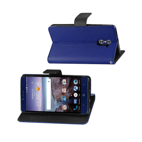 Reiko Zte Grand X Max 2 3-in-1 Wallet Case In Navy