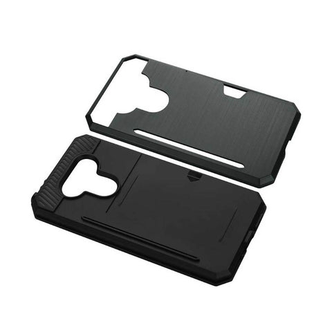 Reiko Lg G5 Slim Armor Hybrid Case With Card Holder In Gray