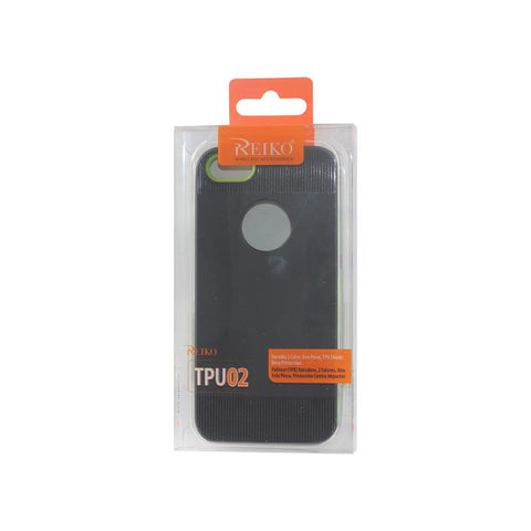 Reiko Iphone 5/5s/se Dual Color Case With Ridges In Black Green