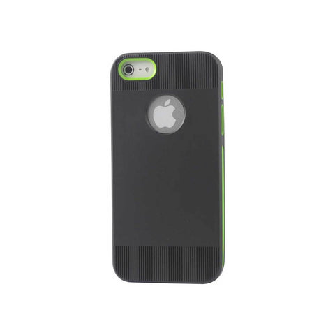 Reiko Iphone 5/5s/se Dual Color Case With Ridges In Black Green
