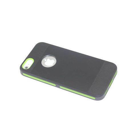 Reiko Iphone 5/5s/se Dual Color Case With Ridges In Black Green