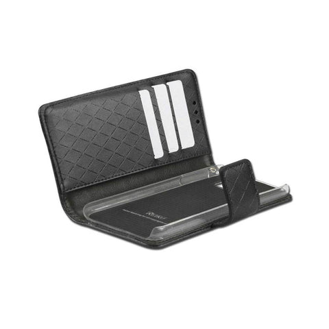 Reiko Samsung Galaxy S6 Rhombus Wallet Case In Black