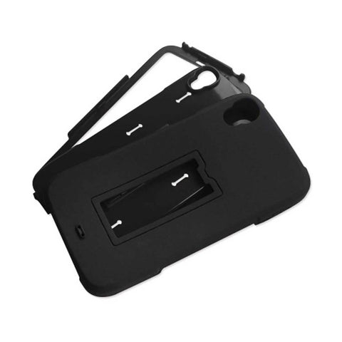 Reiko Alcatel One Touch Idol 3 Hybrid Heavy Duty 3 Pieces Case With Kickstand In Black