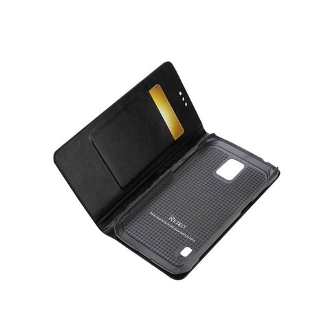 Reiko Samsung Galaxy S5 Active Flip Folio Case With Card Holder In Black