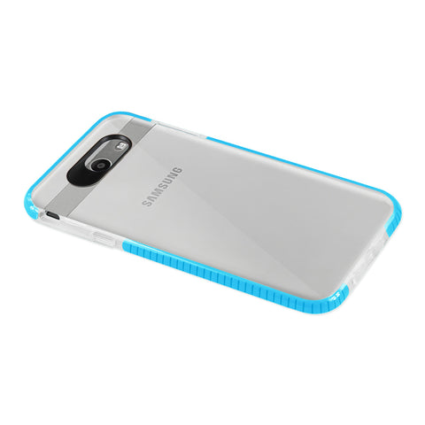 Reiko Samsung Galaxy J7 V (2017) Soft Transparent Tpu Case In Clear Blue