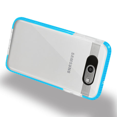 Reiko Samsung Galaxy J7 V (2017) Soft Transparent Tpu Case In Clear Blue