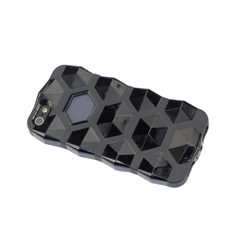 Reiko Iphone Se/ 5s/ 5 Jelly Hexagon Gel Case In Black