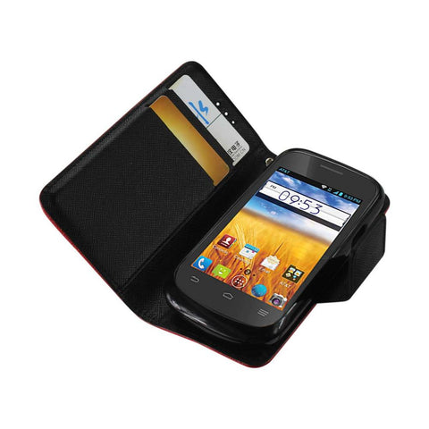 Reiko Zte Prelude 3-in-1 Wallet Case In Red