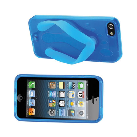 Reiko Iphone Se/ 5s/ 5 Silicone Slipper Sandal Case In Blue