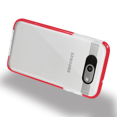 Reiko Samsung Galaxy J7 V (2017) Soft Transparent Tpu Case In Clear Rose Gold