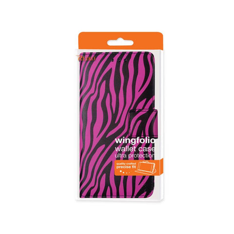 Reiko Samsung Galaxy Note 4 3-in-1 Animal Zebra Print Wallet Case In Hot Pink