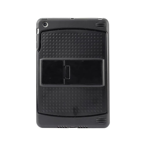 Reiko Ipad Mini Hybrid Heavy Duty Mesh Case With Kickstand In Black