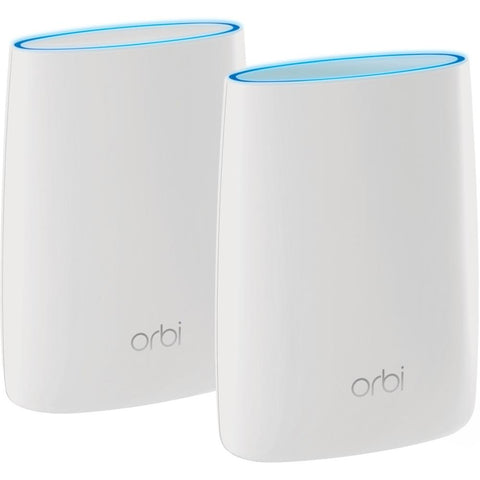Netgear Orbi Rbk50 Ieee 802.11ac Ethernet Wireless Router - 2.40 Ghz Ism Band - 5 Ghz Unii Band - 6 X Antenna(6 X Internal) - 375 Mb/s Wireless Speed - 3 X Network Port - 1 X Broadband Port - Usb - Gigabit Ethernet - Desktop